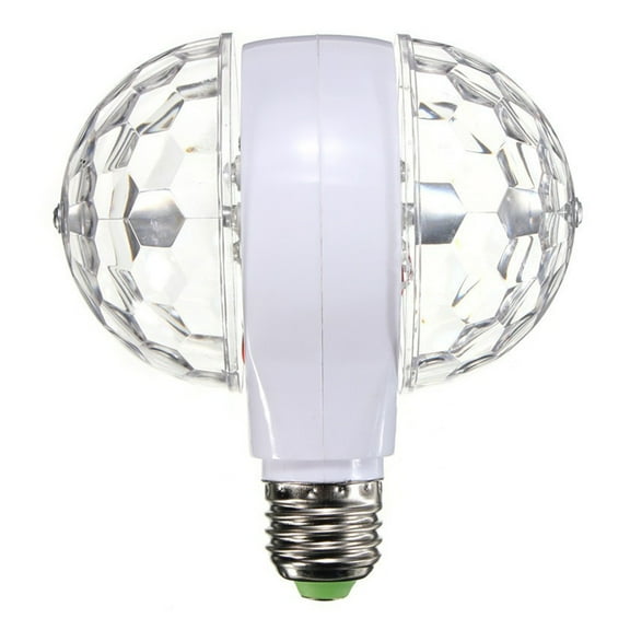 Slhenay Color Rotating Bulb E27 with Remote, RGB Color Changing Party LED Bulbs Colored LED Strobe Light Bulb Multi Crystal Stage Lights for Disco, Birthday Party Club Bar, Photography, White