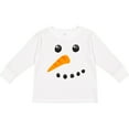 thumbnail image 3 of Inktastic Snowman Face Boys or Girls Long Sleeve Toddler T-Shirt, 3 of 5