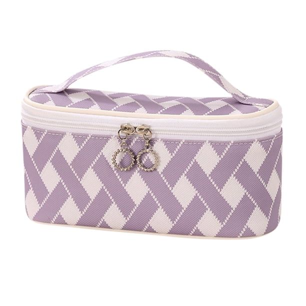 Yhmxh Organizadores y almacenamiento Bolsa de maquillaje portátil con gran capacidad de almacenamiento, exquisita y de alta gama caja de almacenamiento de viaje, bolsa de lavado