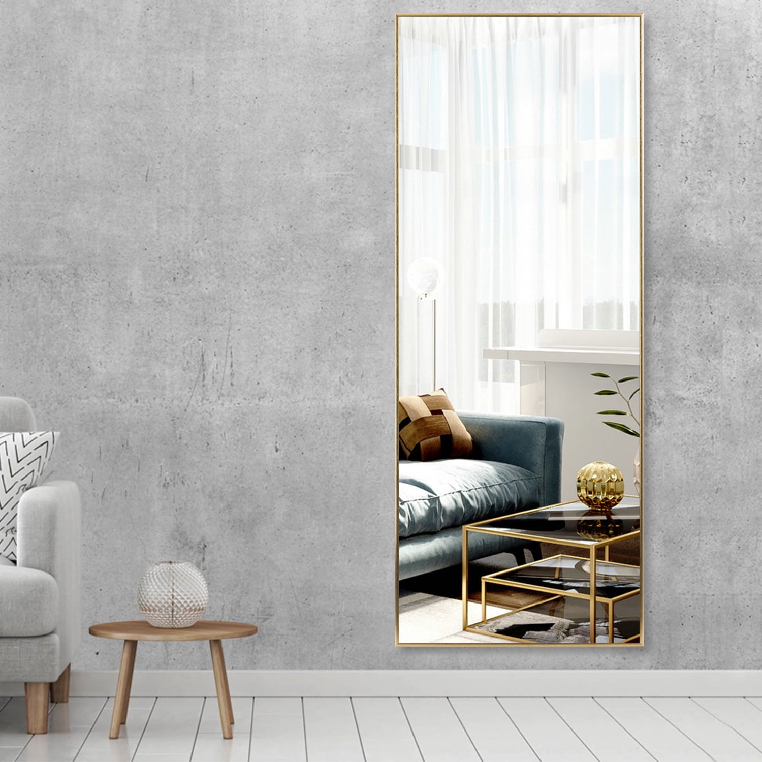 71"x24" Gold Modern Full Length Mirror