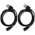 thumbnail image 1 of 2pcs Charger Cable Compatible for Fitbit Fenix 6X Smart Watch USB Charging Cable Cord Adapter Repalcement, 1 of 5