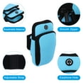 thumbnail image 3 of Uxcell Phone Arm Band for Running Armband Cell Phone Holder Running Phone Carrier Blue, 3 of 5