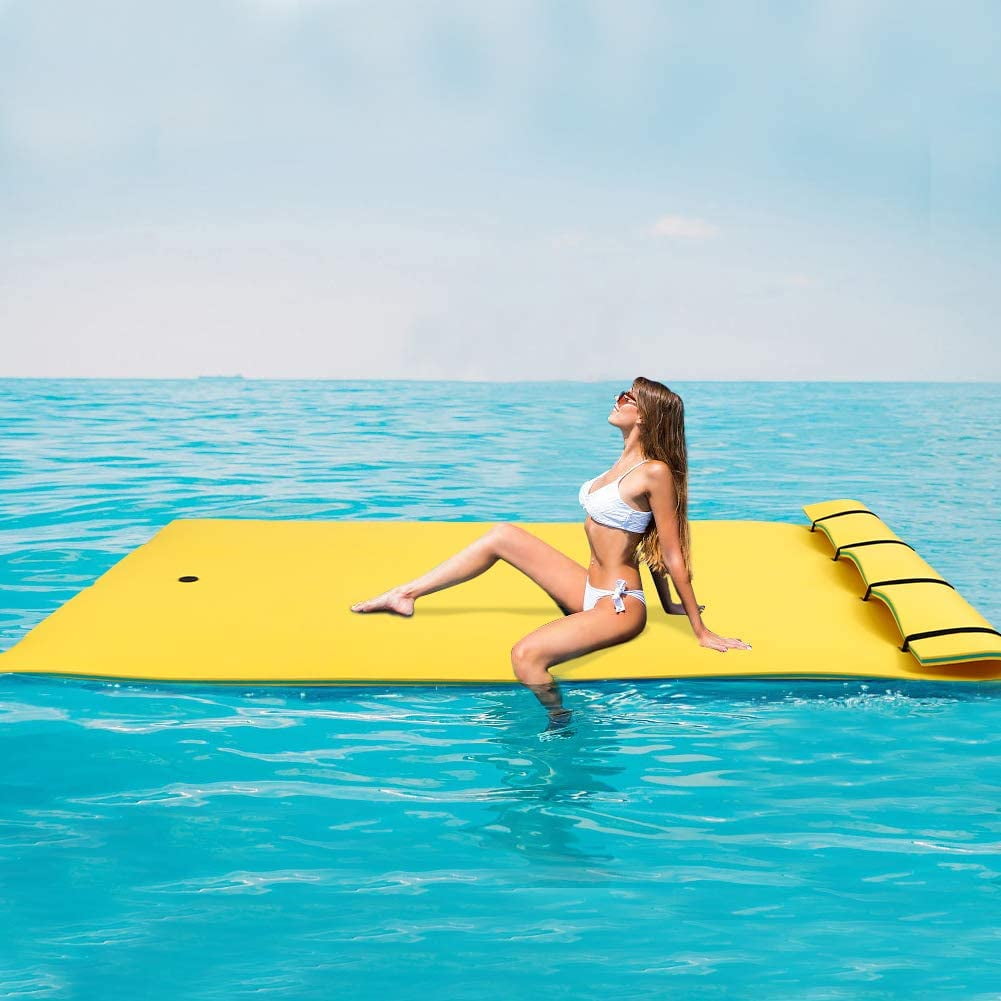 Details about   Giant Floating Water Pad Mat Boat 3 Layer for Pool Lake Beach Foam 87" x 36" 