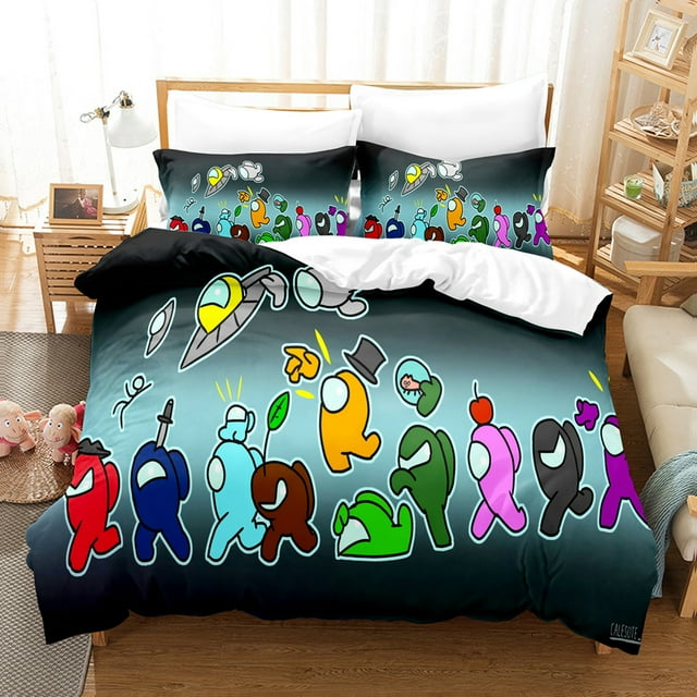 Among Us Bedding Set for Kids Boys Among Us Decor Gaming Comforter