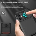thumbnail image 3 of for iPhone 11 Case with Slide Camera Cover, ArmourSilicone TPU Bumper Tough PC Cover with Bulit in Kickstand, Military Shockproof Absorption Protective Cell Phone Case for iPhone 11 Black, 3 of 14