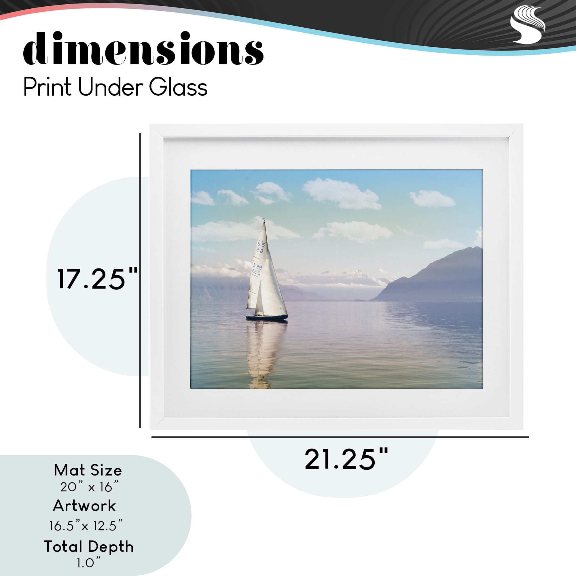 Stupell Industries Ocean Sails Lounging White Framed Print Under Glass, design by Marcus Prime