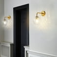 thumbnail image 4 of Inteprter Lámpara de bola de cristal de luz de pared que no deslumbra con accesorios de Base de Metal de Cable decoración del hogar para Iluminación y accesorios, 4 of 6