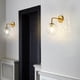 thumbnail image 4 of Yuarrent Lámpara de bola de cristal dorado para pared, accesorios de Base de Metal transparente, decoración del hogar, dormitorio, cocina, pasillo, Iluminación y accesorios Yuarrent HA017027-00, 4 of 6