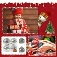 thumbnail image 3 of Iumwxz 4pcs Christmas 10CM Set Ball Broken Ball Plated Plastic Christmas Tree Decoration Pendant Christmas ornaments christmas gifts Reduced home decor christmas clearance outdoors indoor, 3 of 3