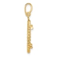 thumbnail image 2 of 14k Yellow Gold Twisted Wire Edge Prong Setting Coin Bezel Pendant Mounting - Fits 16.5mm, 2 of 4