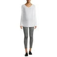 thumbnail image 2 of Time and Tru Women's Maternity Long Sleeve V-Neck T-Shirt, 2 of 6
