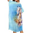 thumbnail image 4 of HELLHERO High Quality Fabrics Women's Kimono Cardigan Cover Up for Summer Casual Loose Watercolor Horse, 4 of 6