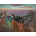 thumbnail image 2 of Maurice Denis 14x12 Black Ornate Wood Framed Double Matted Museum Art Print Titled: Twilights to the Hortensias (1918), 2 of 5