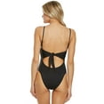 thumbnail image 3 of Hobie Solid Cut Out One Piece Swimsuit, 3 of 5