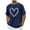 Navy, variant on Men's Heart Graphic Tees for Men Crew Neck Short Sleeve T-Shirts Regular Fit Casual Valentines Day Shirt Fashion Gift Ideas Red L