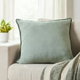 thumbnail image 2 of Better Homes & Gardens 22" x 22" Dark Cilantro Green Cotton Gauze Fringe Decorative Pillow, 2 of 5
