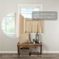 thumbnail image 7 of VHC Brands Burlap Farmhouse Vintage Tier Set of 2 Curtains 24x36, 7 of 7