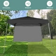 thumbnail image 6 of Outdoor Basic 8'x10'Pop up Canopy Tent with Adjustable Height,Instant Canopies,Shade Tents with One Sidewall, for Events, Parties, Gatherings, Camping,Black, 6 of 9
