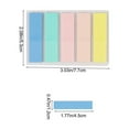 thumbnail image 3 of WLOELOEW Autocollants d'Étiquettes Transparents Bande Fluorescente Marqueurs de Page Autocollants Ensemble C pour l'Organisation des Études des Étudiants 100 Feuilles Plastique C, 3 of 7
