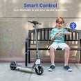 thumbnail image 4 of Electric Scooter for Kids Ages 6-14,200W Foldable E-Scooter with 3 Speeds (5/8/12 mph),LED Display,Colorful Lights,Gift for Kid,Gray, 4 of 8