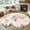 Beige, variant on World Map Round Rug 3ft Washable Circle Entryway Rugs Non Slip Farmhouse Famous Building Tourism Bridge Area Rug Indoor Floor Carpet for Bedroom Kitchen Living Room Home Office Dining Room Nursery