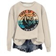 thumbnail image 3 of TINZ Sweat à Capuche Décontracté pour Femmes, Col Rond, Imprimé Animal, Veste Festive pour Adolescentes, 3 of 3