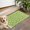 Green Daisy Flower, variant on Light Gray Daisy Flower Pattern Door Rugs,Washable Non Slip Door Mats Indoor,Decorative Door Mats,Entry Mat Indoor for Entrance,Bedroom,Kitchen,Bathroom,17"x30"