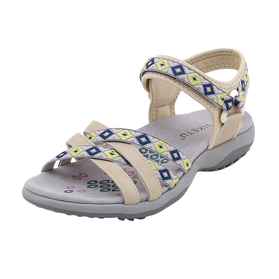 Dakaela Women's Walking Sandals Comfortable Sport Summer Beach Shoes Athletic Non Slip Hiking Shoes