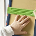 thumbnail image 2 of 4 Lines 28 Cells Braille Slate Braille Writing Slate Plastic Braille Slate Kit, Green (2), 2 of 7