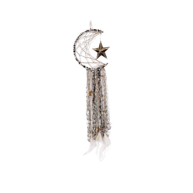 Billuyoard Atrapasueños Plumaje multicolor Regalo dulce Suministros para el hogar Colgantes de puerta Colgante de habitación Decoración Decoración del hogar Gris-plata