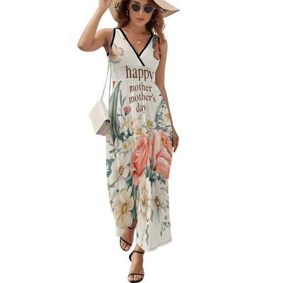 Happy Mother's Day Sleeveless Dress Female Clothing Dress Women Summer 2025 Dress