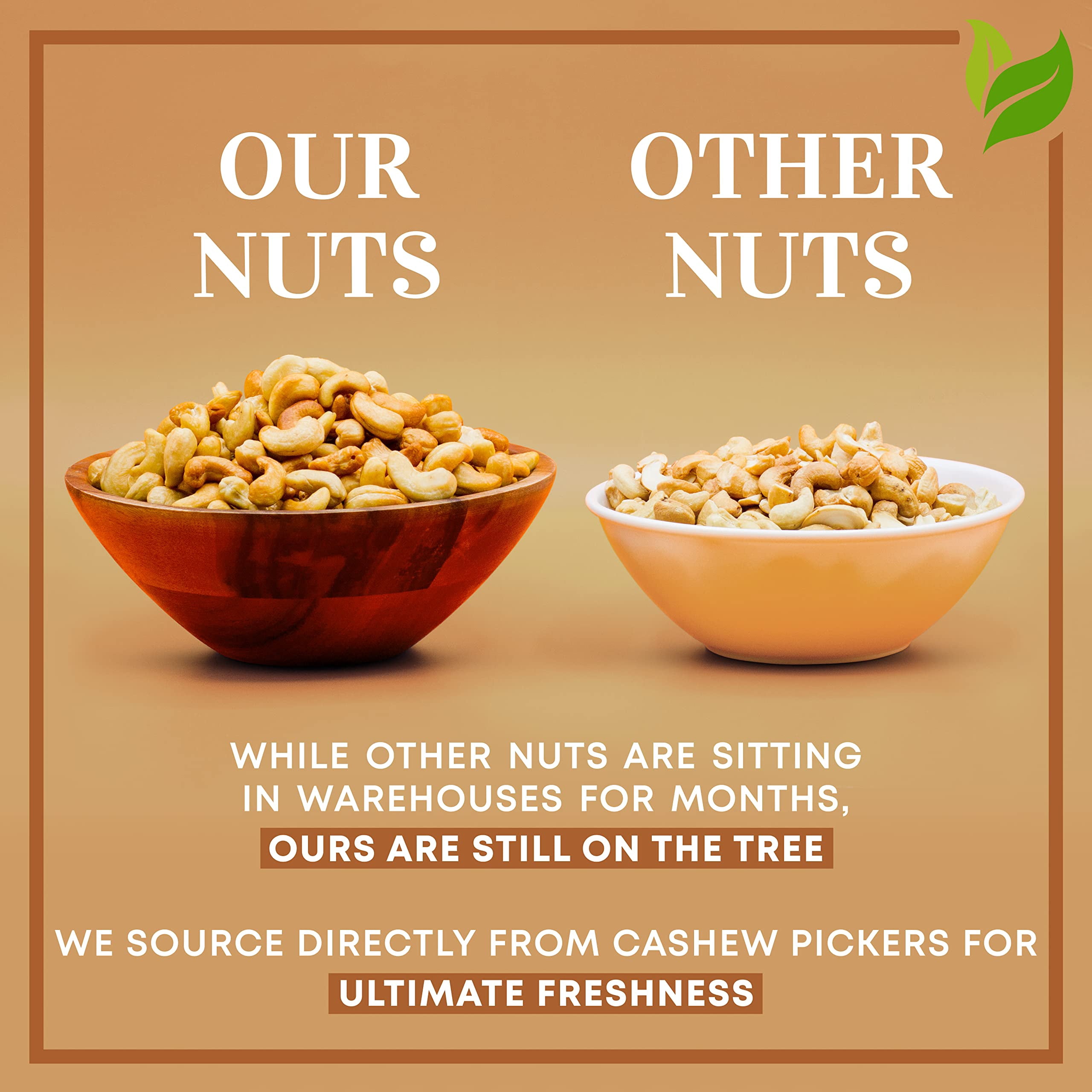 Dry Roasted Whole Cashews with Sea Salt-48oz-No oil No PPO Non GMO Vegan Kosher I'M A NUT