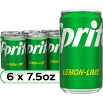 Sprite Lemon Lime Mini Soda Pop Soft Drink, 7.5 fl oz, 6 Pack Cans