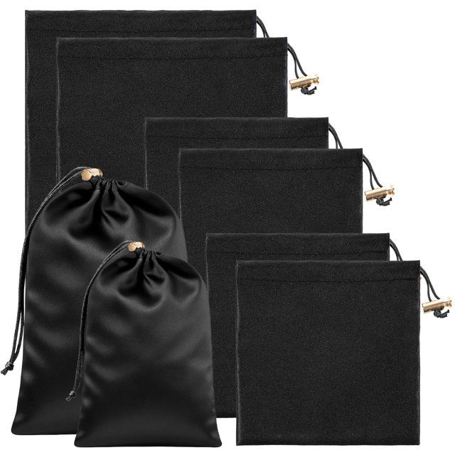 Bolsas de Almacenamiento para Juguetes InnoHHustle de Satén y Seda con Cordón, 6 Unidades