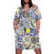 thumbnail image 2 of Vestido holgado con bolsillos de mayólica abstracta, vestido de verano para mujer 2025, vestido largo de verano para mujer, 2 of 7