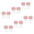 thumbnail image 1 of 12 recipientes vacíos para muestras cosmética tapa redonda de plástico con tapón de rosca, y Rosado Zulema Envases de rosca, 1 of 8
