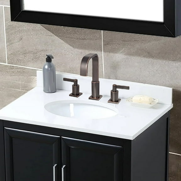 Juno Widespread Dual Handle Deck Mount Bathroom Sink Faucet Oil Rubbed Bronze