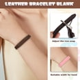 thumbnail image 4 of Uxcell 15 Pcs Pulseras de Cuero Lisas Pulseras de Cuero Trenzadas con Broche Ajustable Cuffs de Muñeca en Blanco para Manualidades Joyería para Hombres Mujeres, Colores Mixtos, 4 of 6