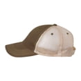 thumbnail image 2 of Tropic Hats Adult Embroidered Shamrock/Clover Legacy Snapback Trucker Ballcap - Olive/Khaki, 2 of 3