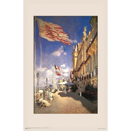 Claude Monet - Hotel des Roches Noires, Trouville Poster 11" x 17"