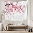 thumbnail image 5 of Pink Floral Cherry Flower Large Tapestry for Bedroom Wall Hanging Tapestry, Abstract Botanical Branch Ceiling Backdrop Tapestries Poster Blanket Wall Decor for Teens Room Living Room Dorm 85" x 90", 5 of 8