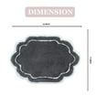 thumbnail image 5 of Home Weavers Allure Collection Bathroom Rug 100% Cotton Tufted Bathroom Rug, Soft and Absorbent Bath Rugs, Non-Slip Bath Rug, Machine Wash Dry Bath Mats for Bathroom Floor- 17"x24" Bath Rug, Dark, 5 of 8