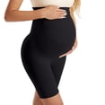 thumbnail image 5 of Ussuma Solid Color Pants for Pregnant Women with Abdomen Support Plus Size Elastic Waist Exercise Yoga Maternity Shorts Pregnancy belly Support Breathable Simple and Comfortable Fitness Travel Large, 5 of 5