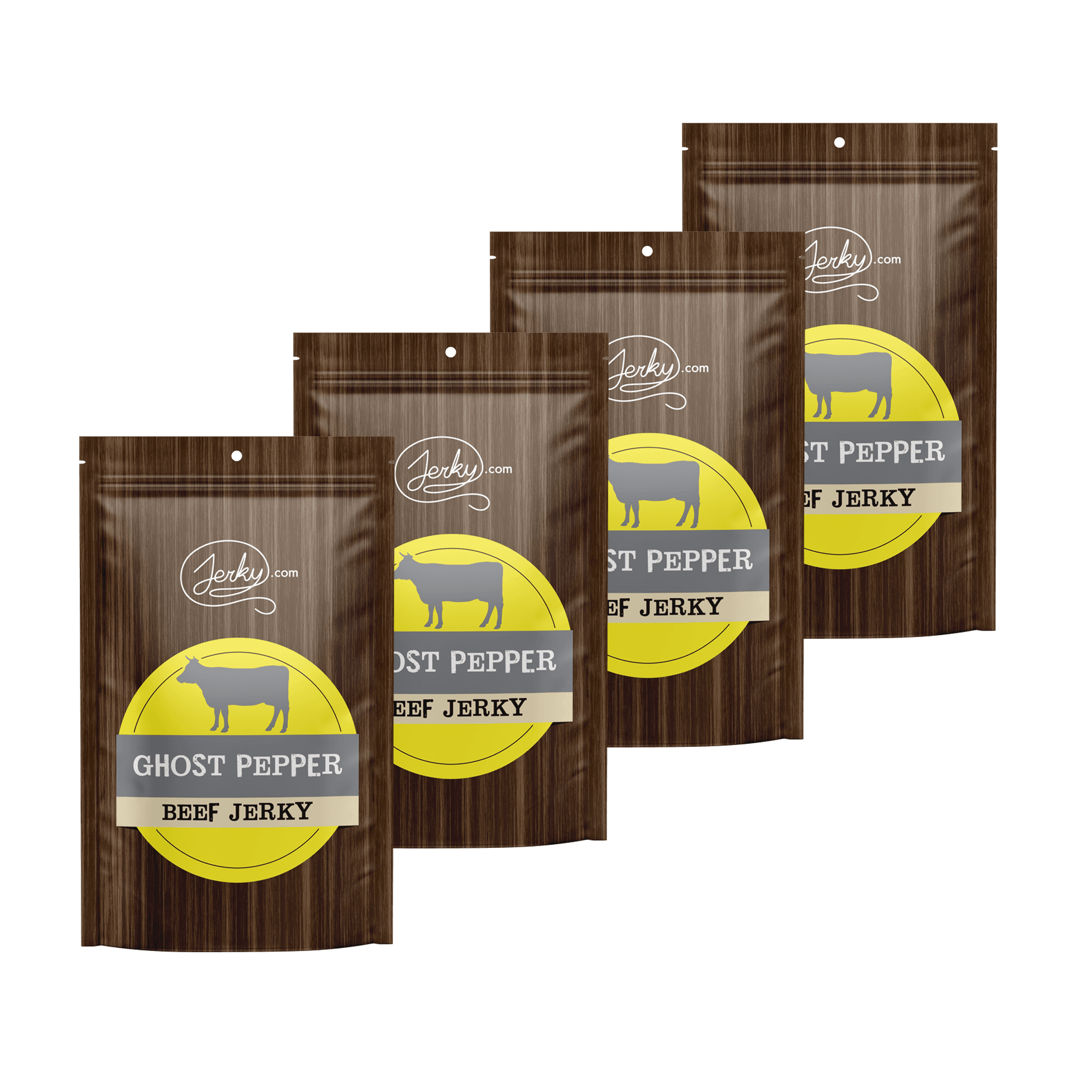 All Natural Ghost Pepper Beef Jerky - Extra Spicy, Premium Grass-Fed, High Protein Snack - No Added Preservatives, No MSG or Nitrates, 100% Lean Beef (1 Pound)