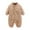 Khaki B, variant on Bovxnpu Fall Winter Newborn Bodysuit, Infant Rompers, Toddler Kids Boys And Girls Solid Color Cute Long Sleeve Romper Jumpsuits