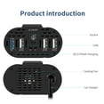 thumbnail image 6 of TATALIKEN 500W Car Inverter, 12V DC to 110V AC w/ 2 Outlets & 4 USB Ports, for Laptop, 6 of 7