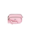 thumbnail image 3 of Madden NYC Women's Nylon Camera Handbag with Charm Keychain, Pink, 3 of 7