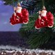 thumbnail image 5 of pstuiky Adornos navideños de muñeco de nieve, colgante pequeño para árbol de Navidad, cabaña de Papá Noel, decoración colgante, suministros de decoración, 5 of 6