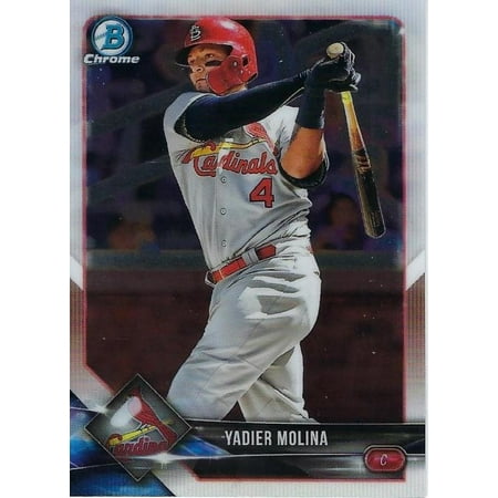 - 2018 Bowman Chrome #48 Yadier Molina St. Louis Cardinals Baseball Card