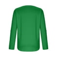 thumbnail image 6 of HAiming Blouses for Women Dressy Casual 3/4 Length Sleeve V Neck Solid Color Loose Tops Basic Shirt Fall Trendy Clothes, 6 of 7